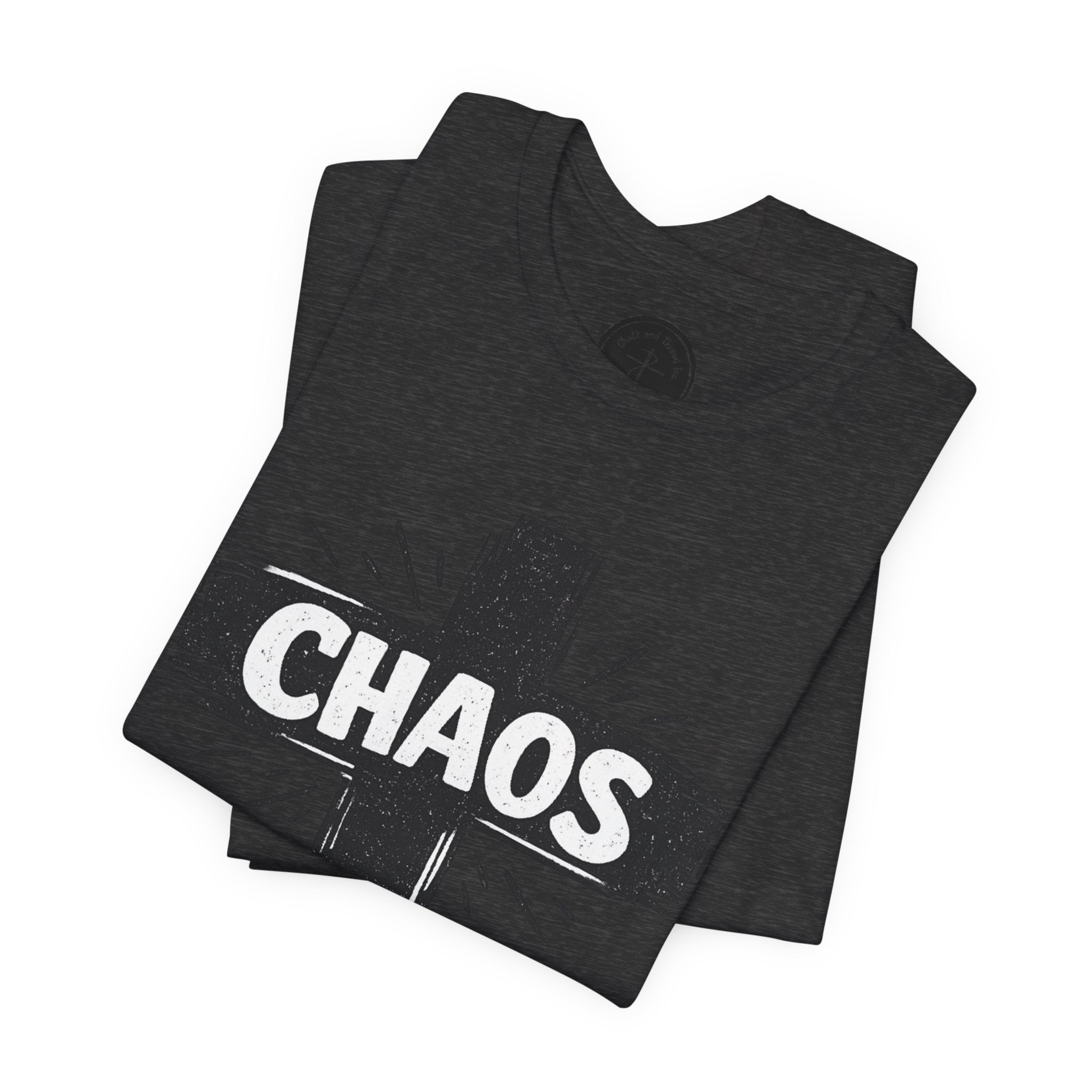 Chaos Coordinator T-Shirt — Funny Coordinator Tee with Cross Graphic