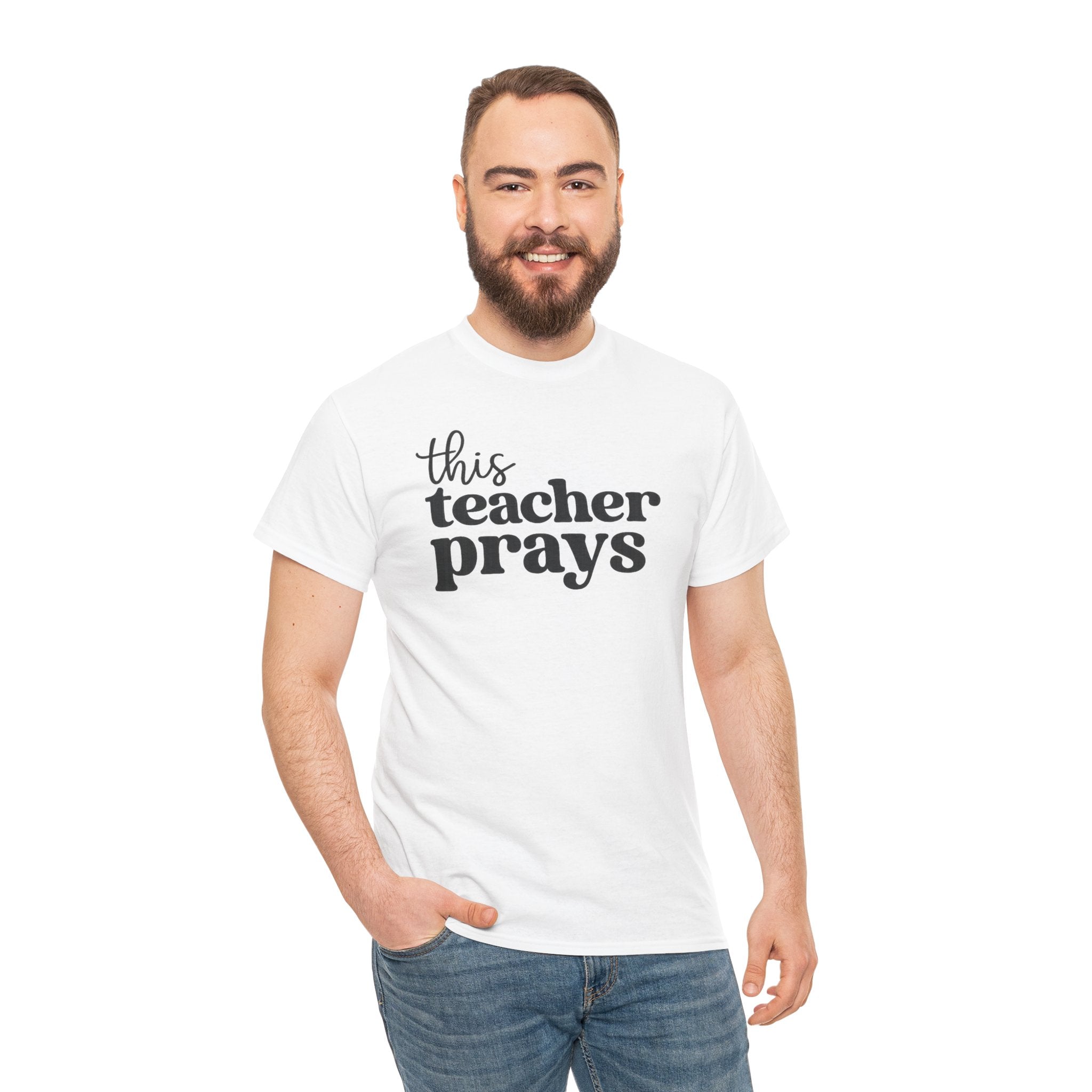 Graphic T-Shirt — Bold Repeated Text Design