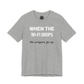 T‑Shirt — Minimal White Tee with "the prayers go up." Script