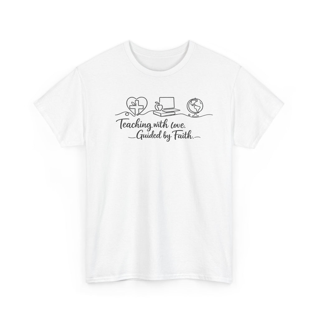 T-Shirt — 'Brewing with Love, Crafted by Fate' Minimal Coffee Illustration Tee