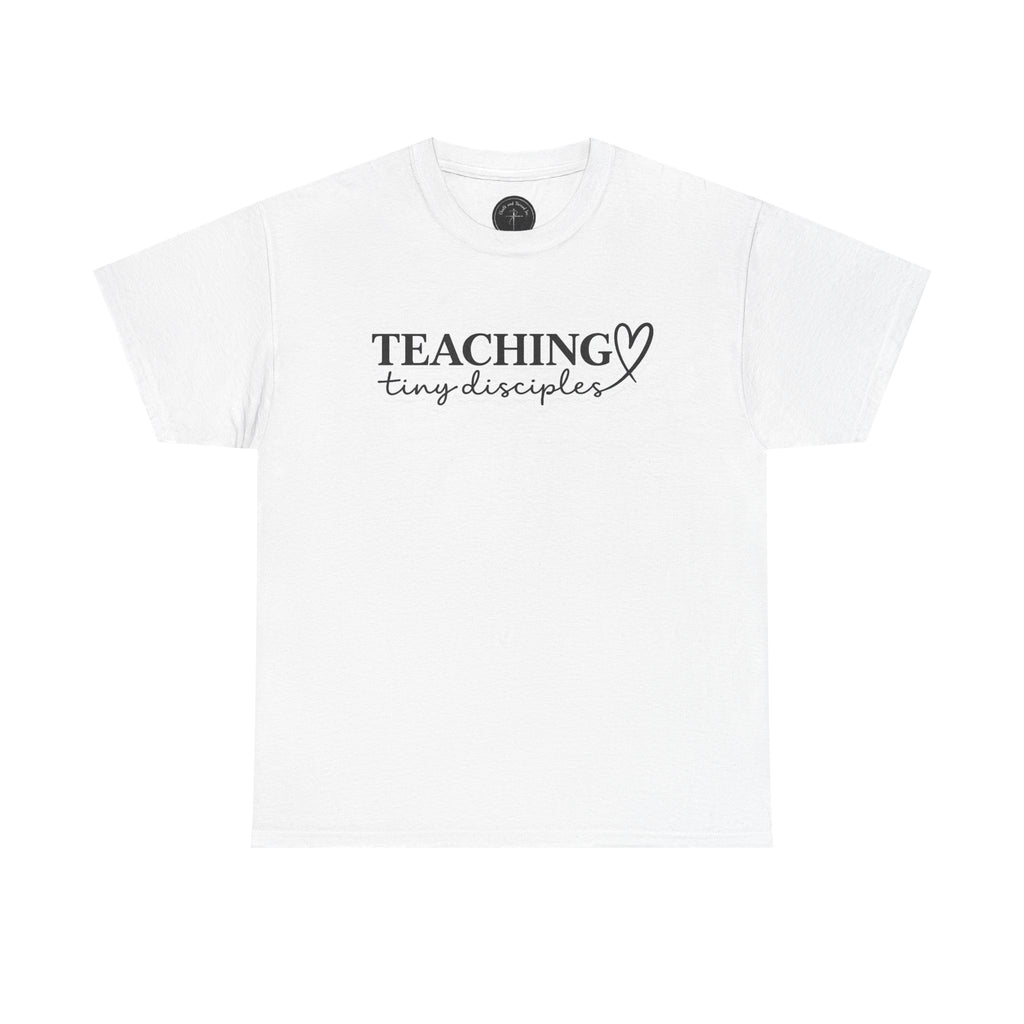 🕊️ Teaching Tiny Disciples — Premium Faith-Based Educator Tee