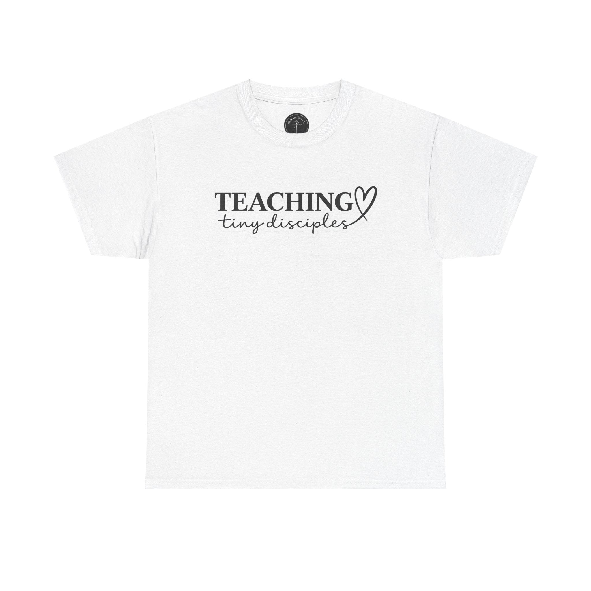 🕊️ Teaching Tiny Disciples — Premium Faith-Based Educator Tee