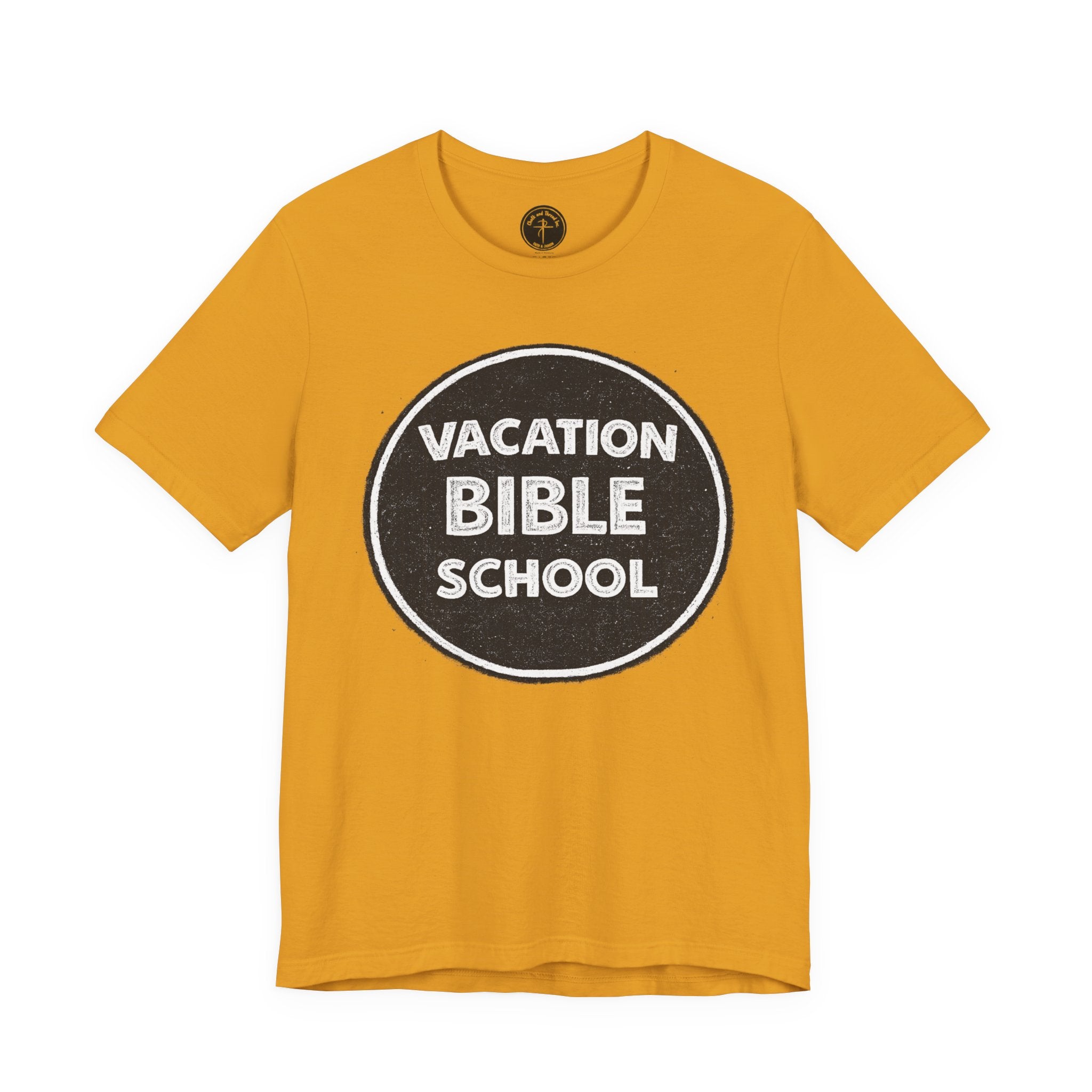 Vacation Bible School Tee — Retro Circle Logo Christian Youth Shirt