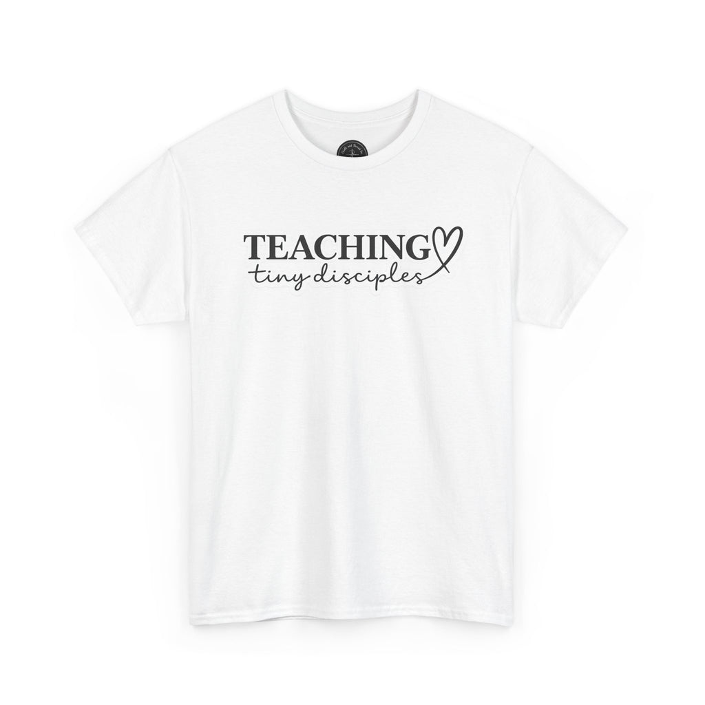 🕊️ Teaching Tiny Disciples — Premium Faith-Based Educator Tee