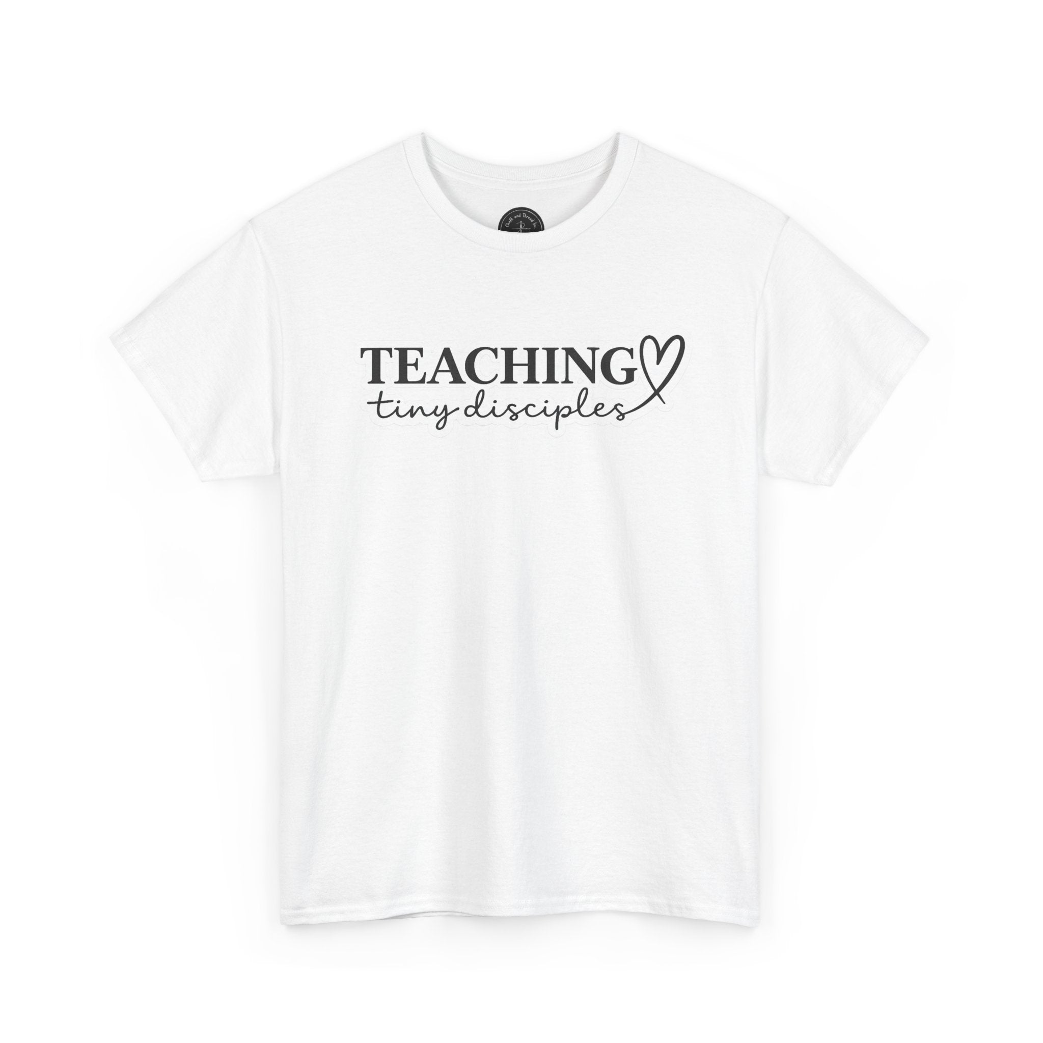 🕊️ Teaching Tiny Disciples — Premium Faith-Based Educator Tee