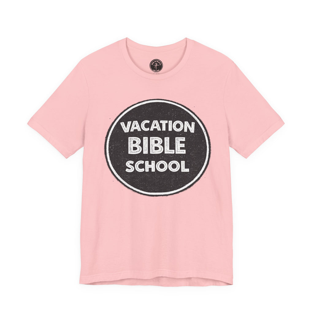 Vacation Bible School Tee — Retro Circle Logo Christian Youth Shirt