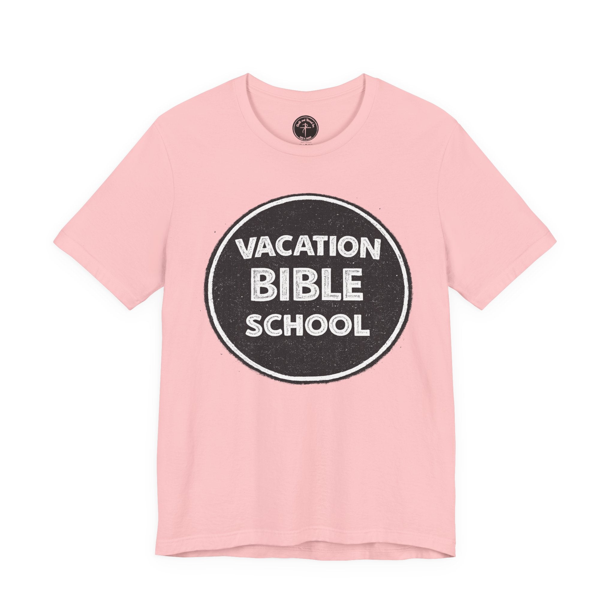 Vacation Bible School Tee — Retro Circle Logo Christian Youth Shirt