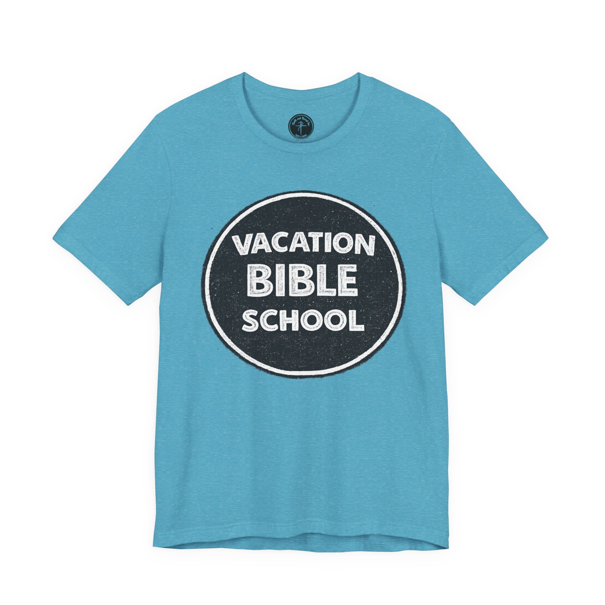 Vacation Bible School Tee — Retro Circle Logo Christian Youth Shirt